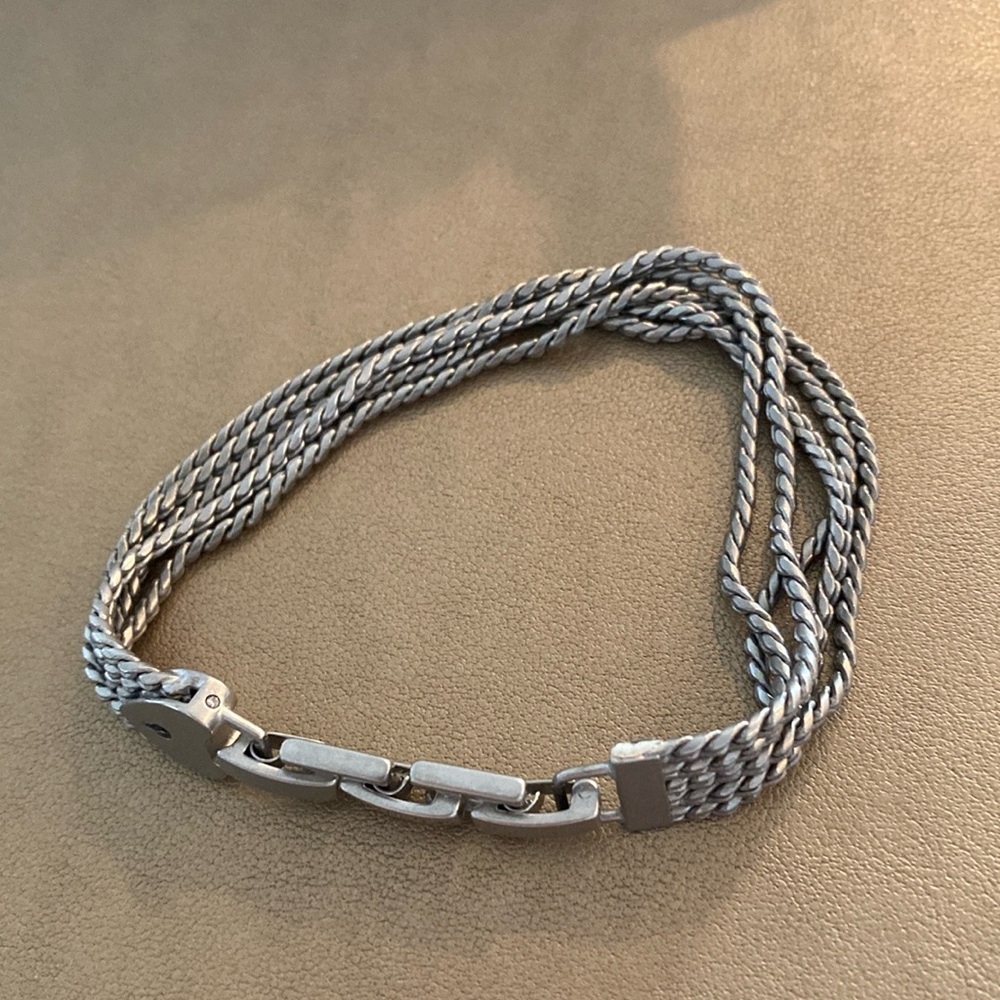 KEEP collective silver braided bracelet